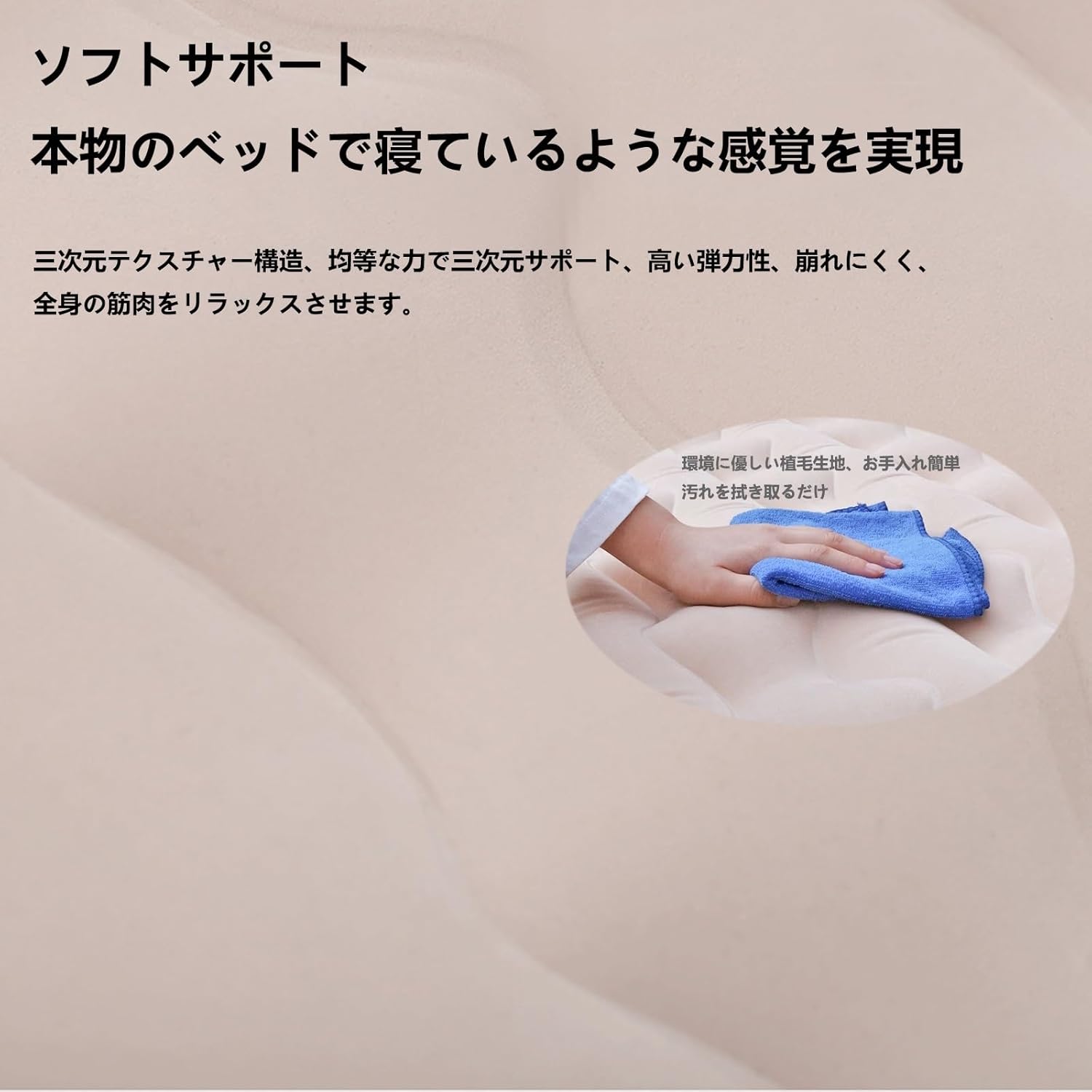 車中泊マット に適用トヨタランドクルーザー300系 多機能エアーマット 車中泊用ベッド 折りたたみ式車中泊グッズ エアーベッド 後部