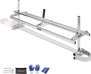 VEVOR Portable Chainsaw Mill with Guide Bar 355-1219mm Steel Chainsaw Plate Mill Cutting Thickness 5.08-300mm Cutting Sawmill for Builders and Carpenters