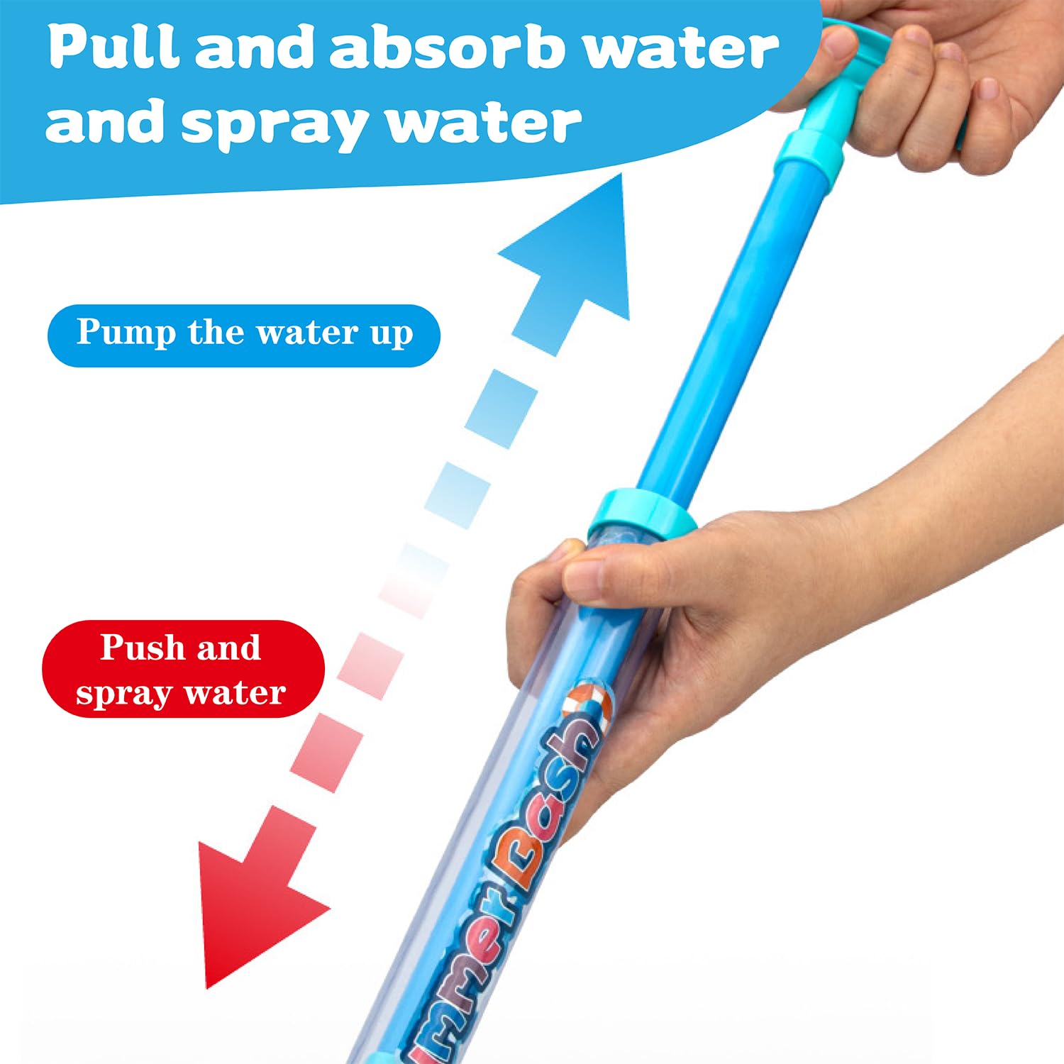 RHQFDM 4 Pieces Fireworks Water Pistol,Romantic Water Squirt Gun With 11m Long Range,Original Water Toy for Pool,Beach,Summer Party,Extendable&Colourful(Children/Adults) - Image 3
