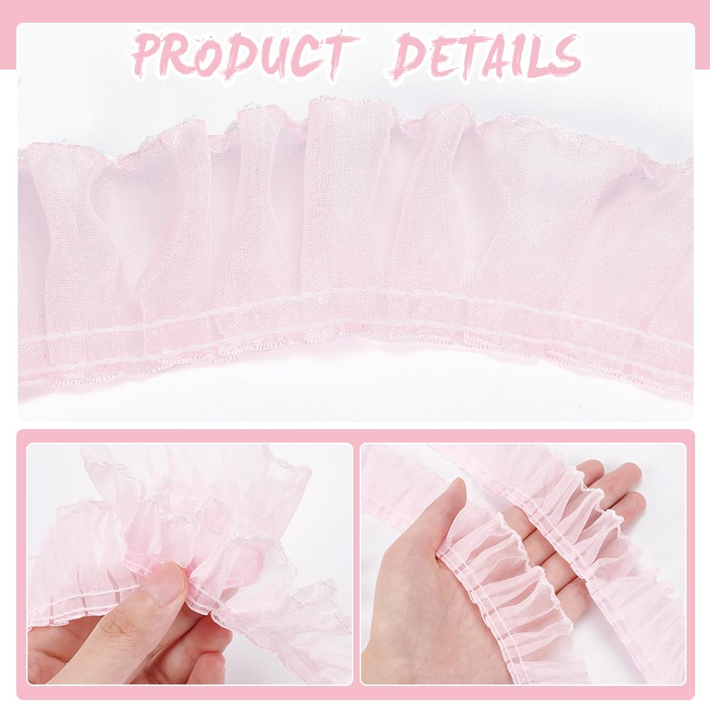 Amazon.com: BENECREAT 8 Yards Polyester Pleated Lace Trim