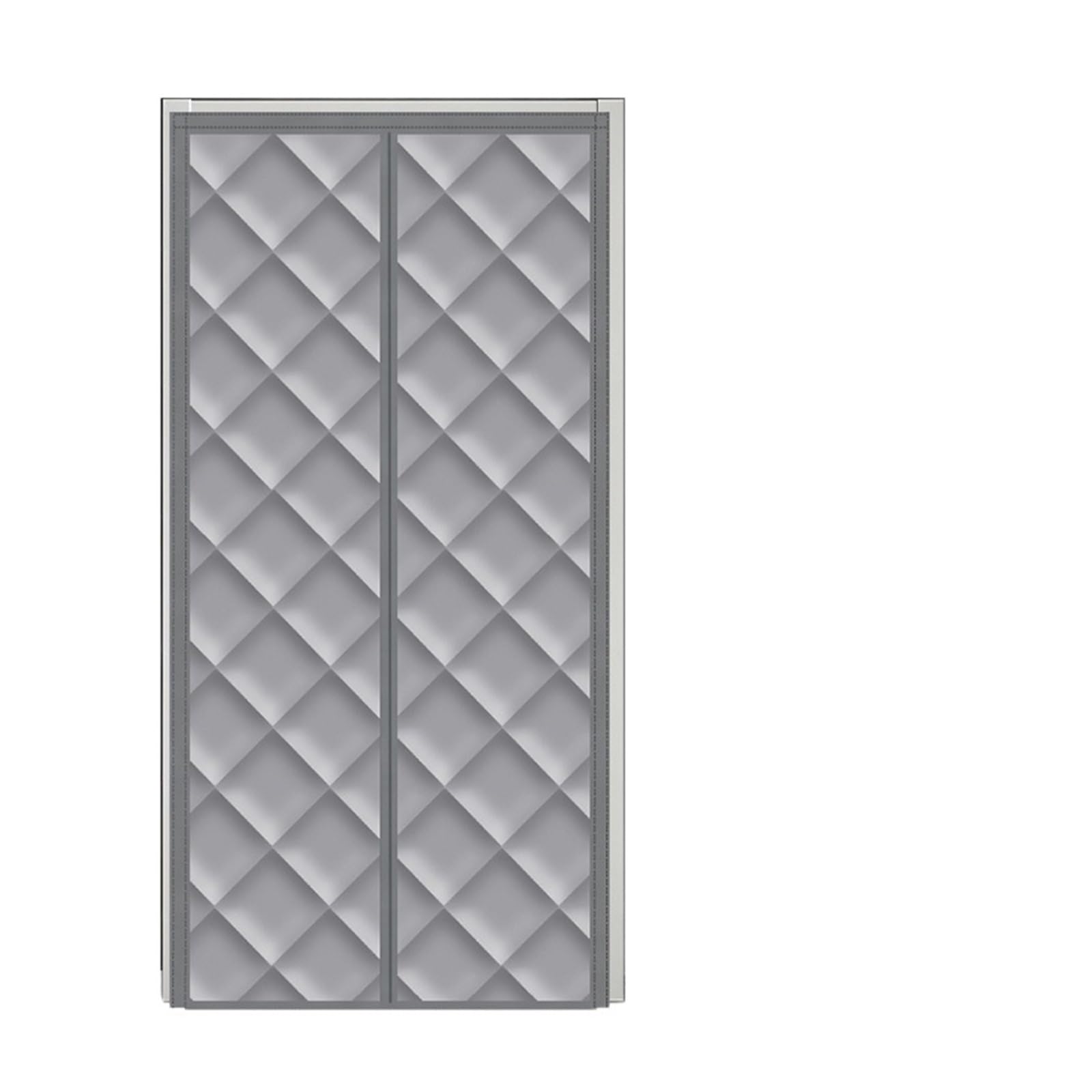 LuoAXINN Thermal Door Curtain Winter Windproof Door Curtain for Doorways Thickened Thermal Insulation Self Absorbing Cold-proof Magnetic Partition Curtains(Grey,80x210cm)