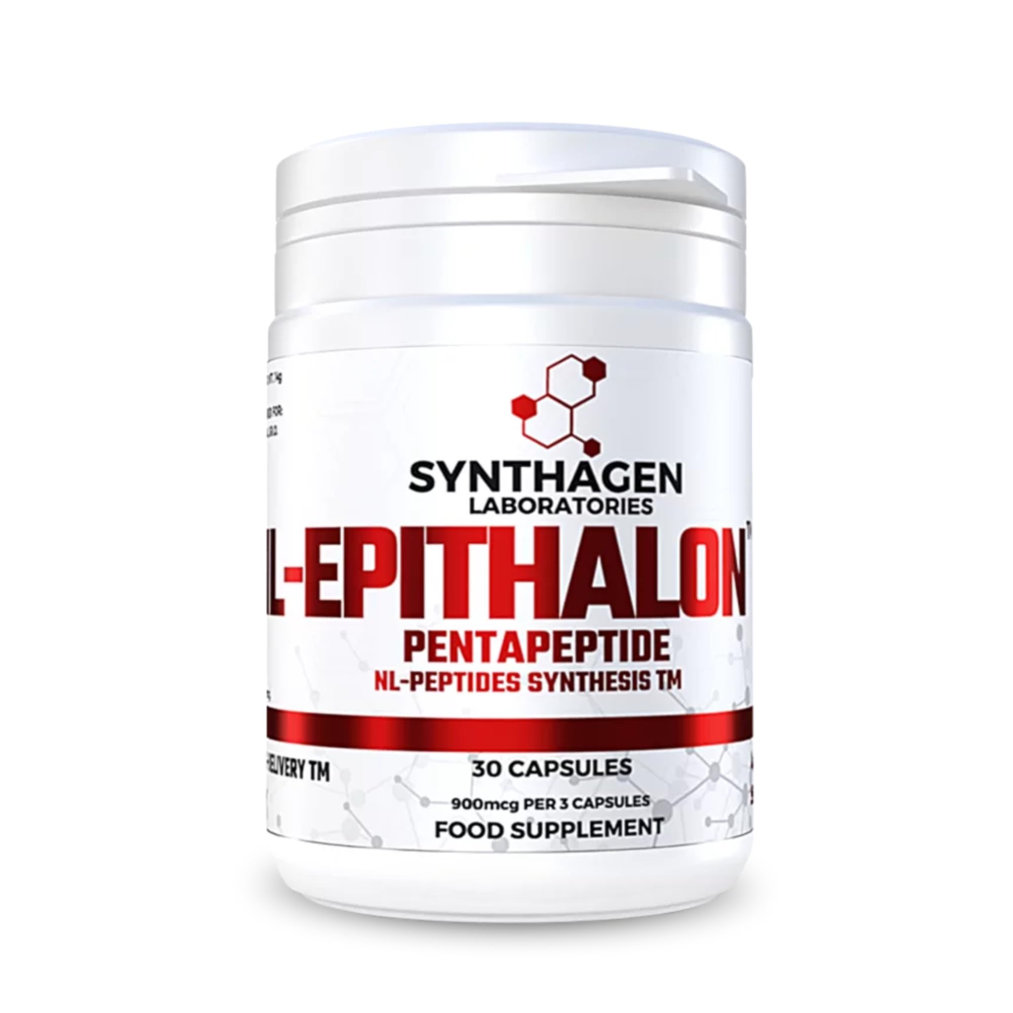 SYNTHAGEN LABORATORIES - NL-EPITHALON - PENTAPEPTIDE - To Slow Aging - To Improve Sleep Quality and Circadian Rhythms - Anti-Aging Peptides - Antioxidant action