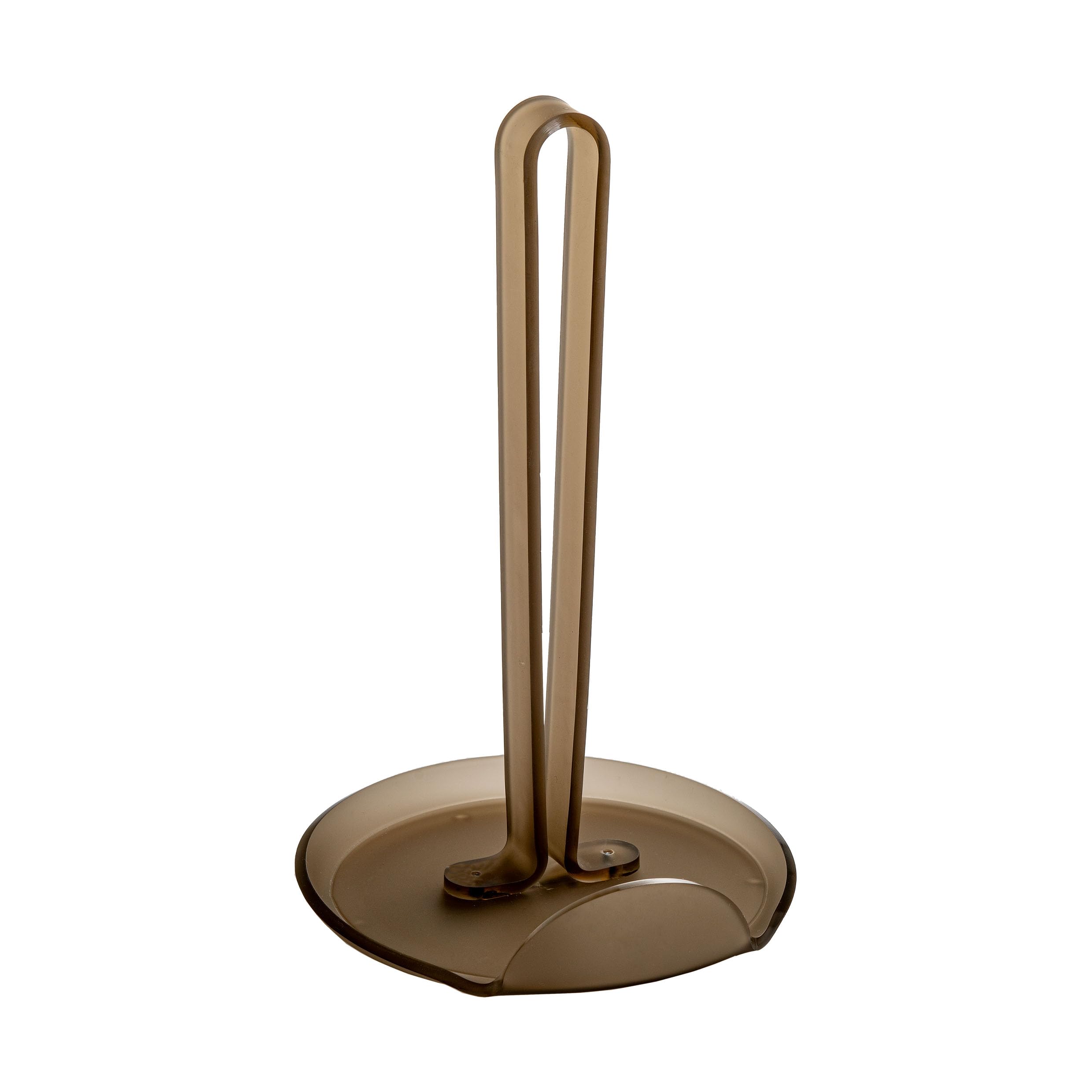 LINEE Recanati Portarotolo da Cucina ATLANTICA – In Plexiglass PMMA, Design Moderno – Made in Italy (Fumè Marrone Satinato)