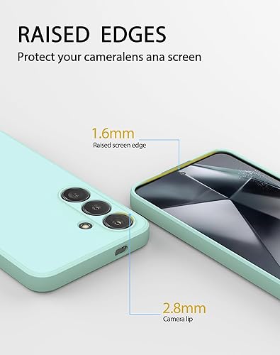 Miniatura 10 de Foluu Funda de silicona para Galaxy S24 Ultra, funda protectora de goma de gel líquido con forro de microfibra suave, carcasa rígida delgada y a