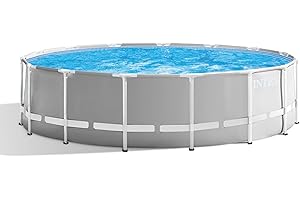 Intex 26725EH Prism Frame Premium Above Ground Family Pool, 15ft x 48in