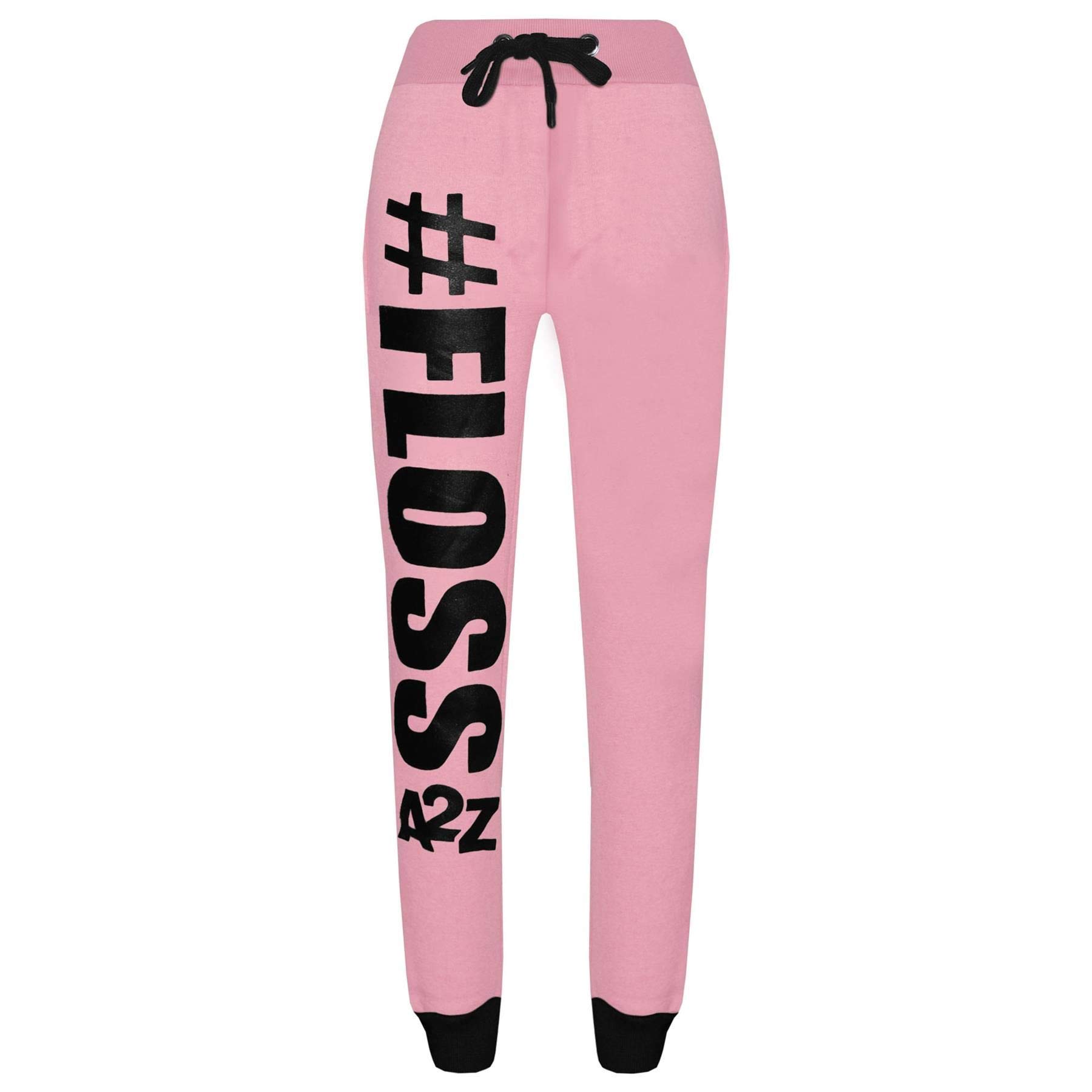 A2Z 4 Kids Kinder Mädchen Trainingsanzug Designers #Floss Drucken Vlies Baby Rosa Vermummt Zuschneiden Oberteil Unterseite Joggen Anzug Jogger Alter 5-13 Jahre