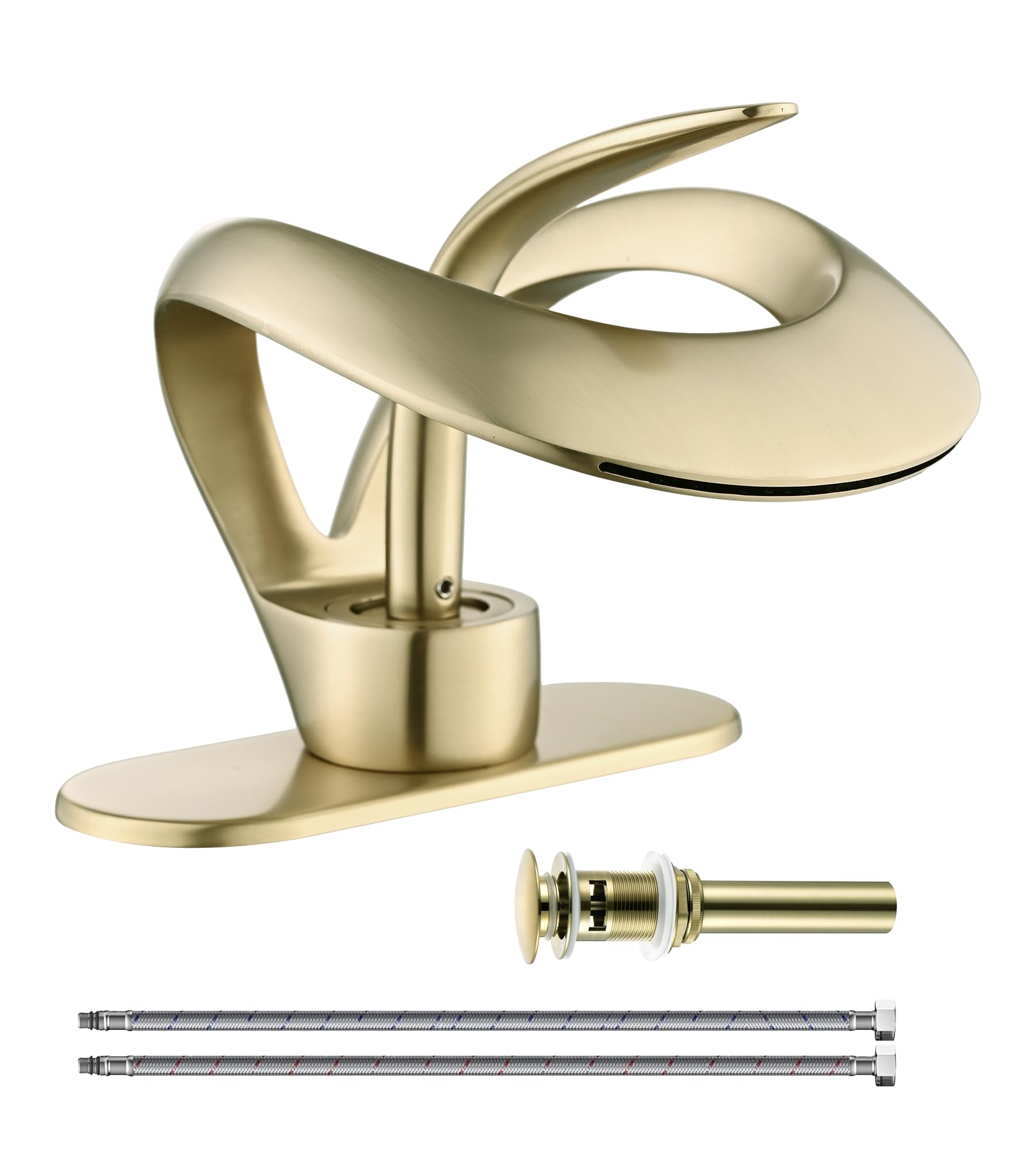 AUU Brushed Gold Waterfall Faucet