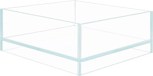 HIRO Aquatics Nano Tall - Tanque de peces sin marco de hierro bajo en hierro, extra transparente con estilo de aire flotante, para acuarios o