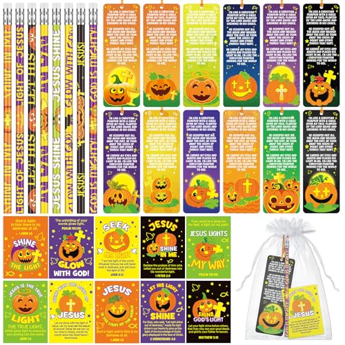 AmazingSpark 24 Sets/ 72 Pcs Halloween Christian Gifts Bulk Religious