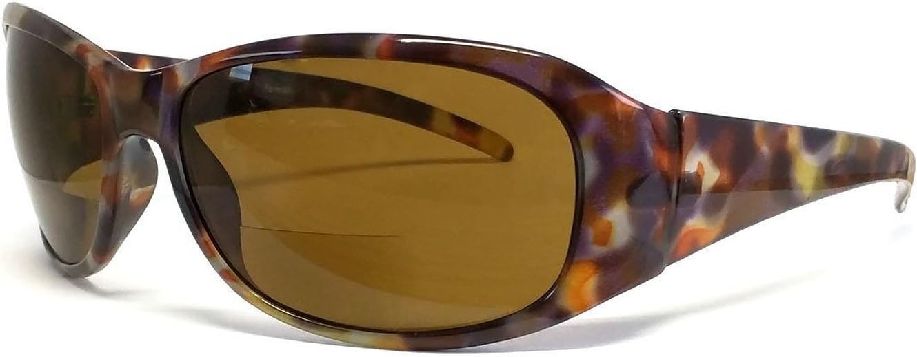 Calabria 645SB Designer BiFocal Reading Sunglasses | UV Protection | Unisex Sunglass Readers | Included Hard Case