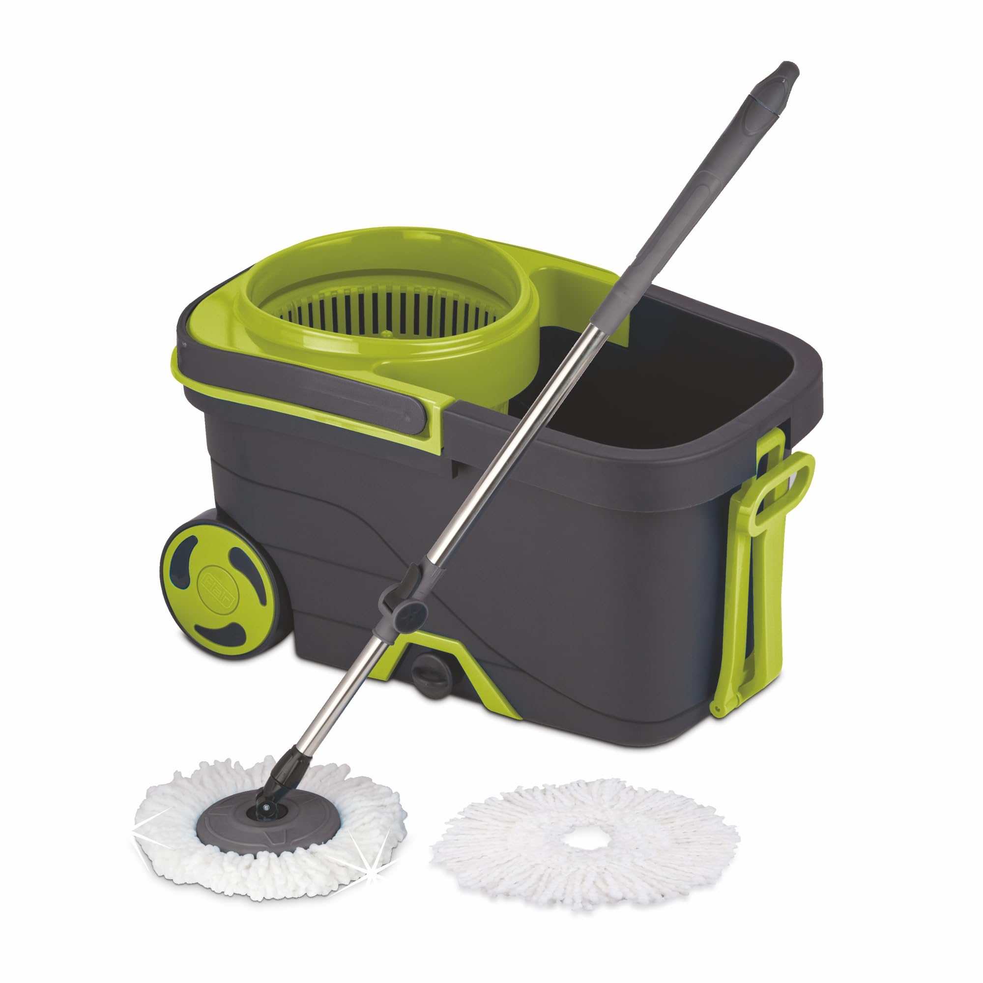 Flair Insta Spin Mop Bucket (15L) - 360° Cleaning, Extra Large