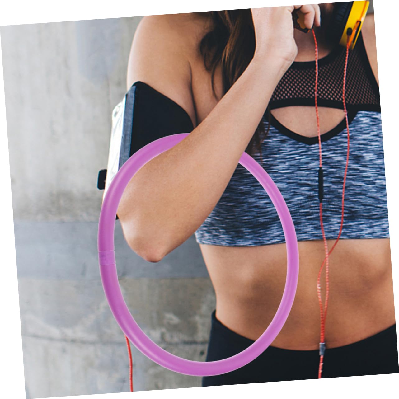 OSOLADY 2pcs Weighted Arm Hoops for Exercise Durable Portable Arm Equipment for Yoga Fitness for Strengthening Upper Body Muscles