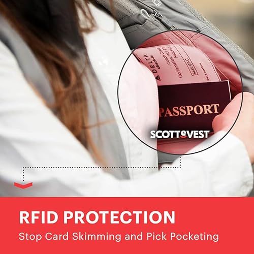 Miniatura 5 de SCOTTeVEST RFID Vest for Women - 18 Hidden Pockets - Water Repellent for Travel & More