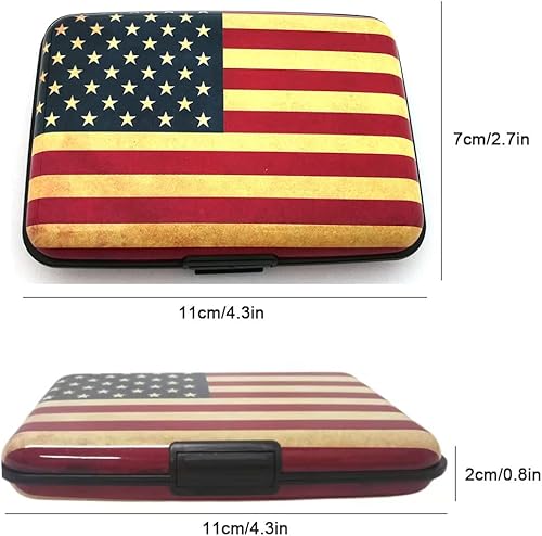 Miniatura 3 de Hifuler Tarjetero de aluminio con bloqueo RFID, práctico tarjetero para tarjetas bancarias, tarjeta de identificación, tarjeta de compras, tarjeta