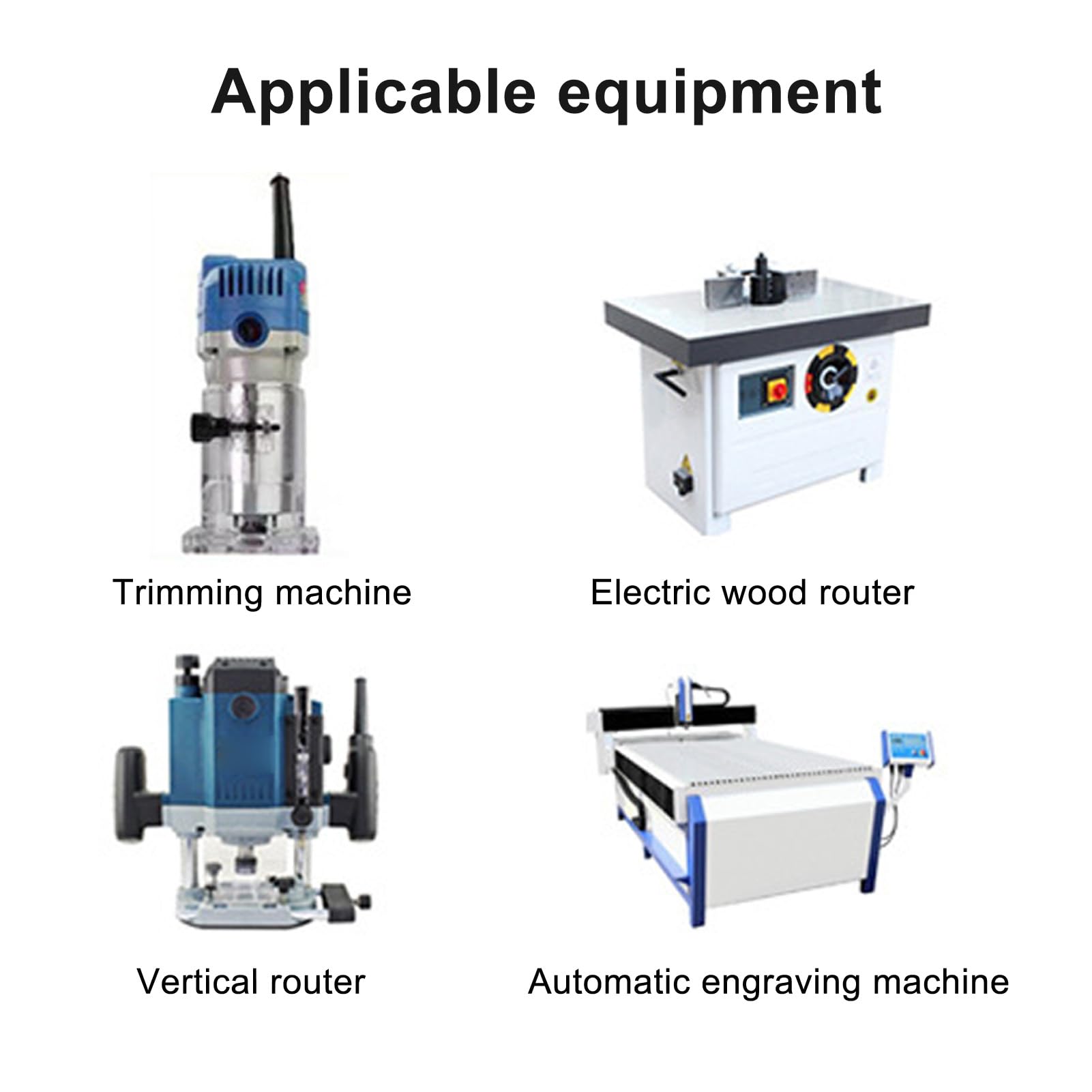 Spiral Router Bit: Tungsten Steel Alloy with Double Bearing for CNC Router Bits, Flush Trim, Cut Diameter, 3/4Inch, Cut Length, 2, 9, 16Inch, 1/2 Shank