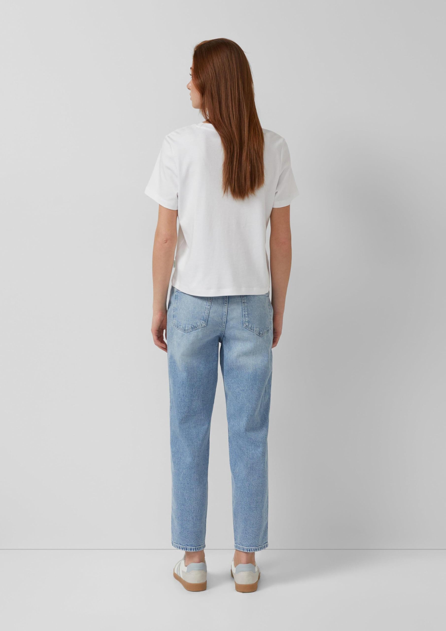 s.Oliver Damen Ankle Jeans, Mom Fit Ankle-Jeans Mom/Regular Fit/High Rise/Tapered Leg