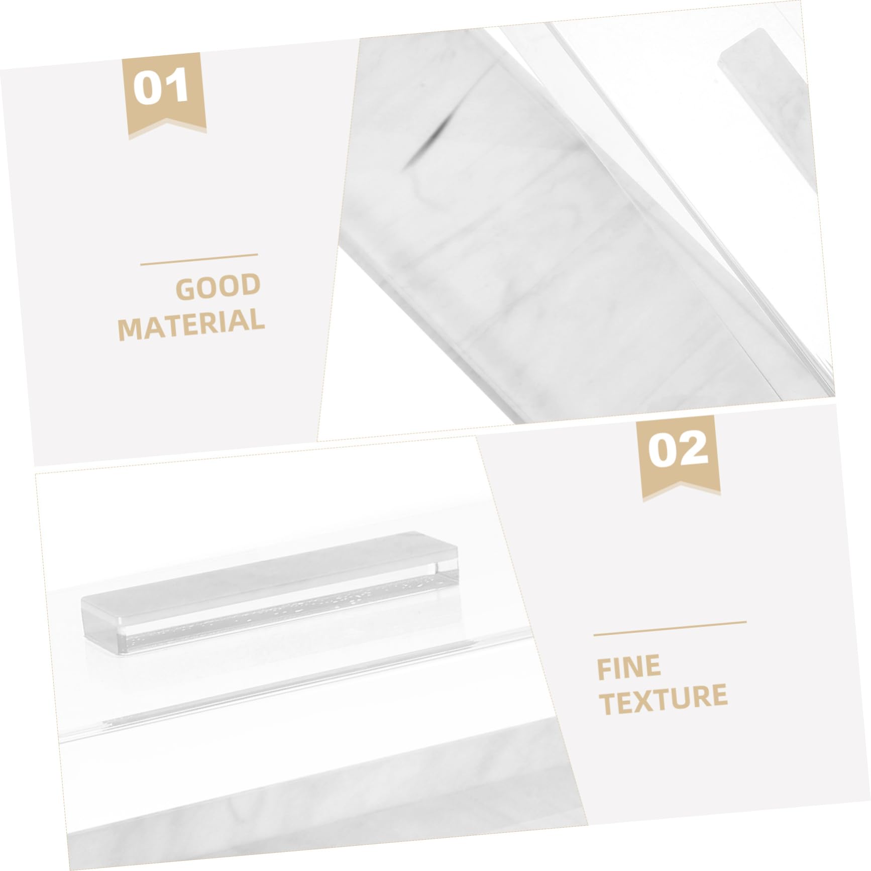 Plat à Gâteaux Rectangulaire en Acrylique avec Couvercle Transparent | 1 Ensemble, Non Hermétique, Réutilisable, pour Réceptions Formelles et Service sur Table à Manger Moderne