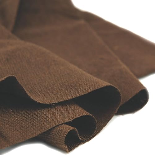 Miniatura 2 de Rose Flavor Tela de lino precortada, tela de manualidades, bricolaje para coser manualidades de 60 pulgadas por 1 yarda (marrón)