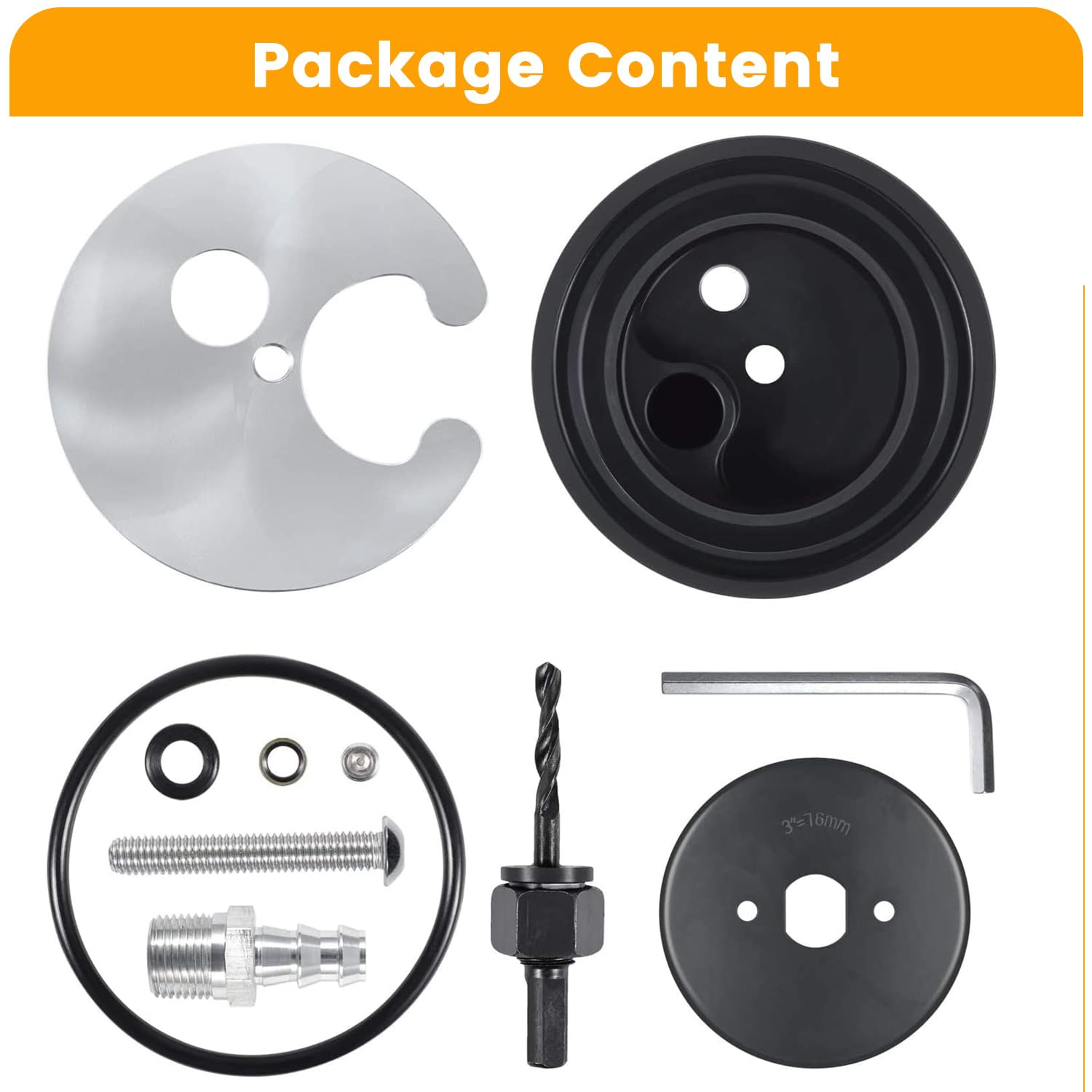 Fuel Tank Sump Kit - Fits FASS, Airdog Pumps, Cummins, Duramax, Powerstroke - 6061-T6 Aluminum
