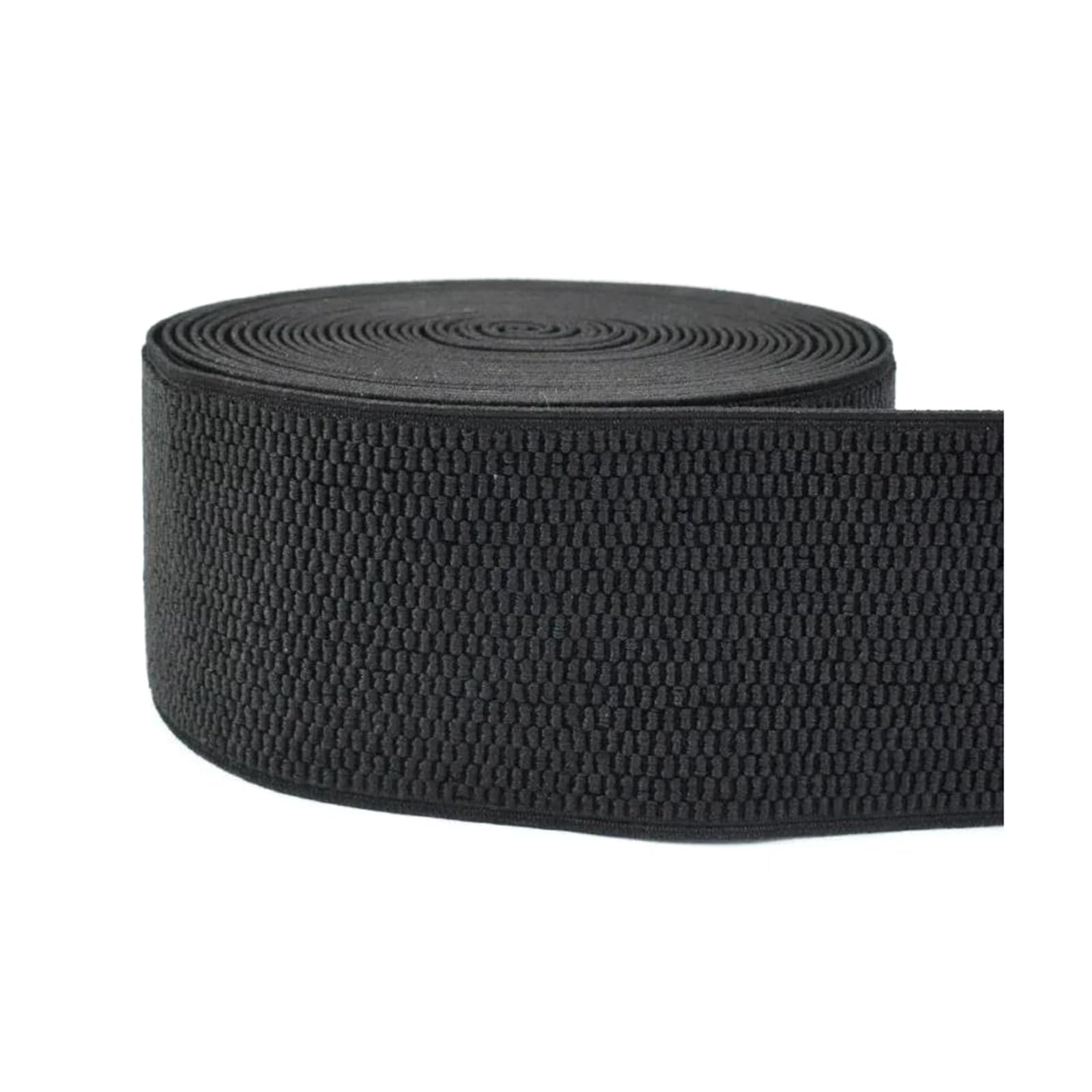 Bandas elásticas Banda elástica Ancha y Plana Bandas elásticas for Cintura (3 Metros, 2,5-10 cm), Color Blanco, 100 mm(Schwarz,25mm)
