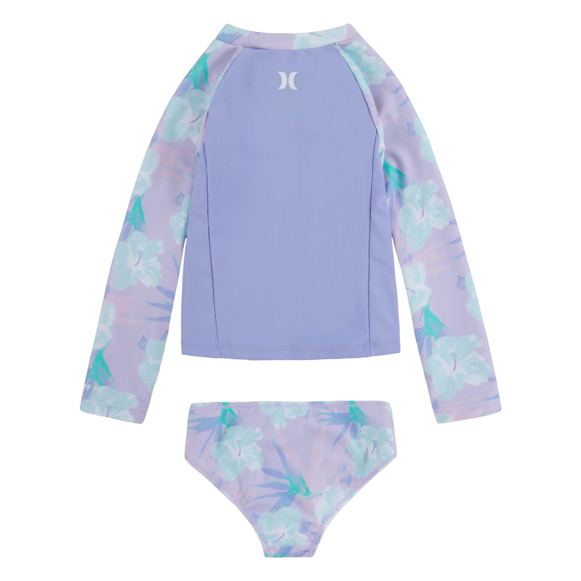 Hurley Hrlg 2 Piece Rashguard Set Traje de baño de Dos Piezas Niñas