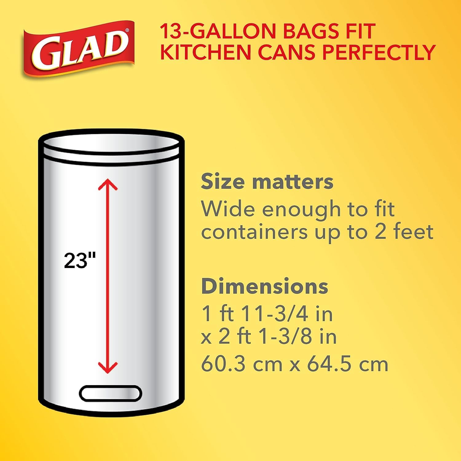 GLAD Drawstring Large Trash Bags, 30 X 33, 30gal, 1.05mil, Black, 90/carton