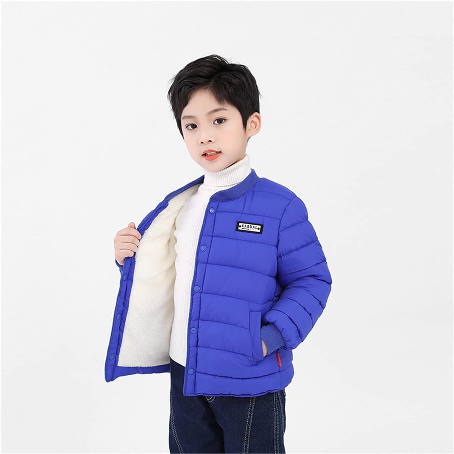 Kids Boys Girls Winter Thicken Coat Jacket Toddler Windproof Thicken Warm Winter Coat Outerwear Toddler Fall