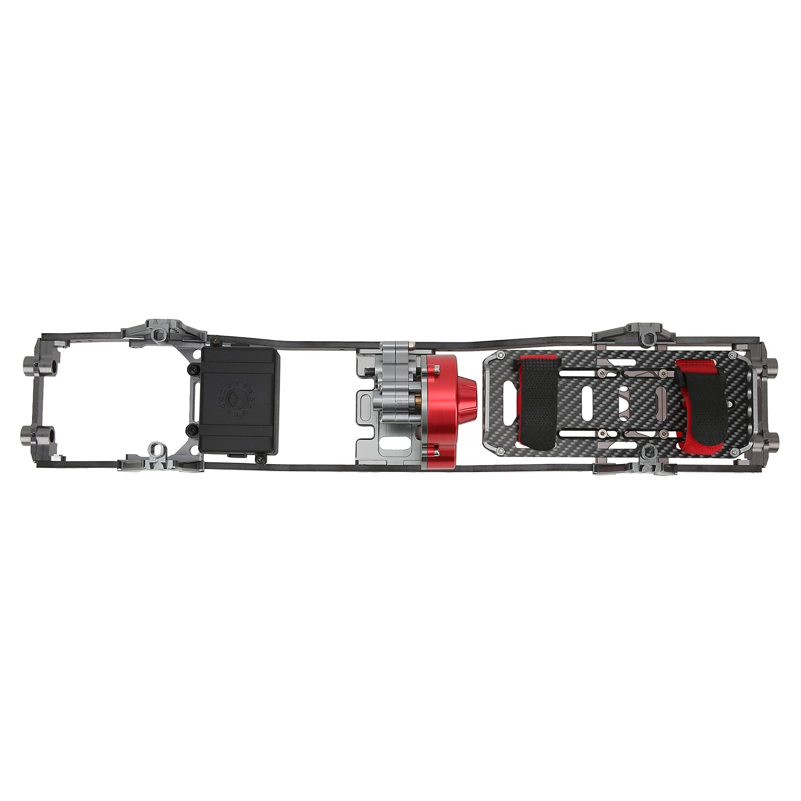 Zespół Belki Ramy z Rozstawem Osi 313 Mm, zespół Włókna Węglowego ze Stopu Aluminium, Uszczelnionej Skrzyni Biegów do Samochodu Gąsienicowego Axial SCX10 1 10 RC