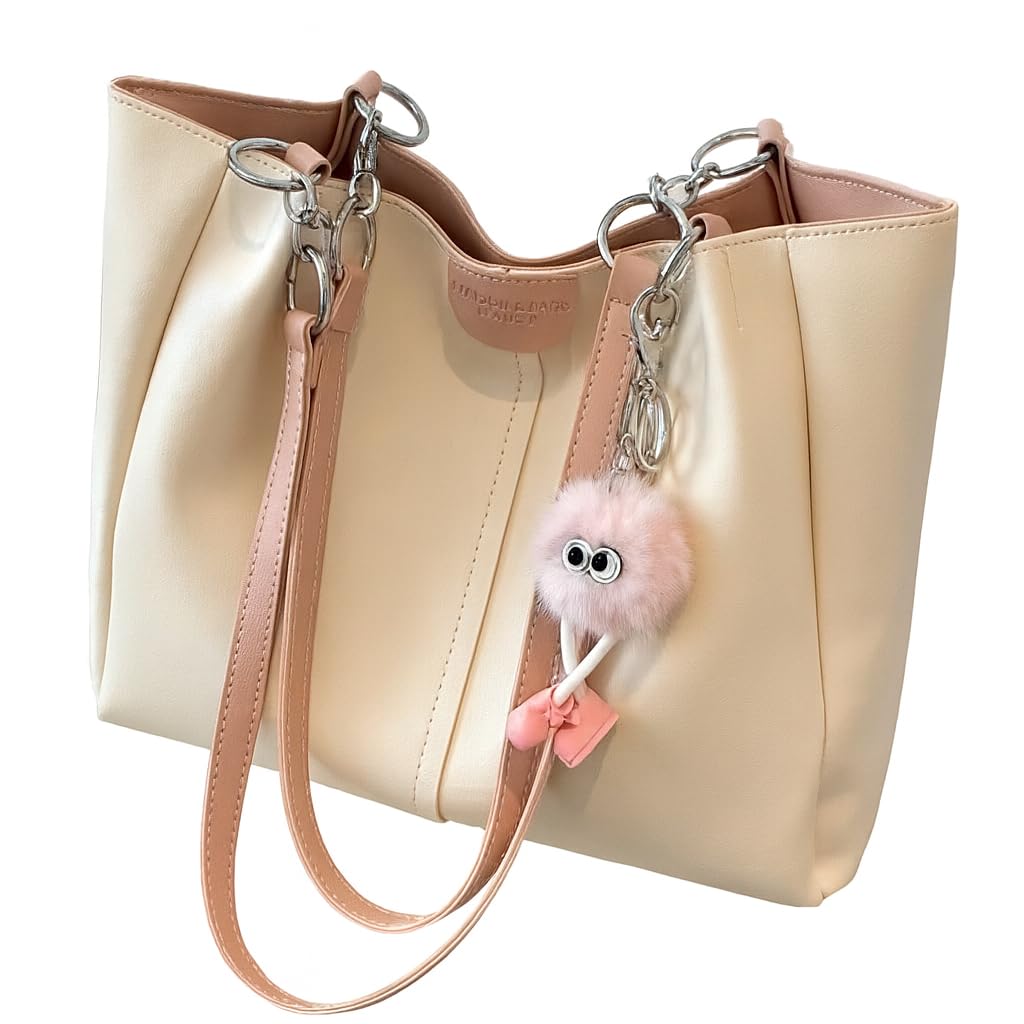 Galaxy Fashion Point Ladies Stylish Off White Solid Tote Bag for Perfect for Office | Women Handbag Tote bag Shoulder Bag | Trendy Women Korean Handbag Purse for Office College-picture-10