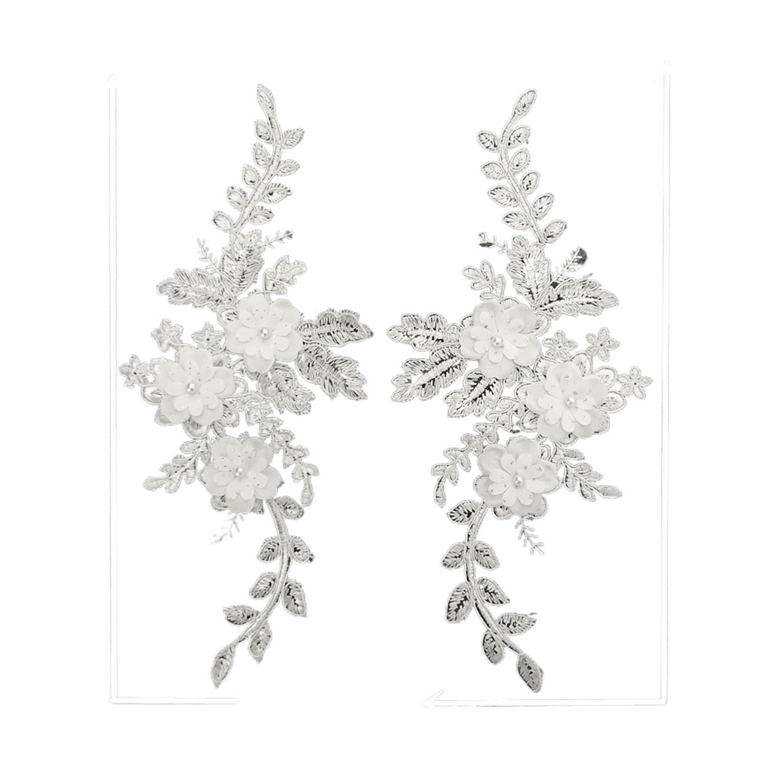Applique dentelle 3D brodée pour réparer un trou de veste ou customiser un sac abîmé