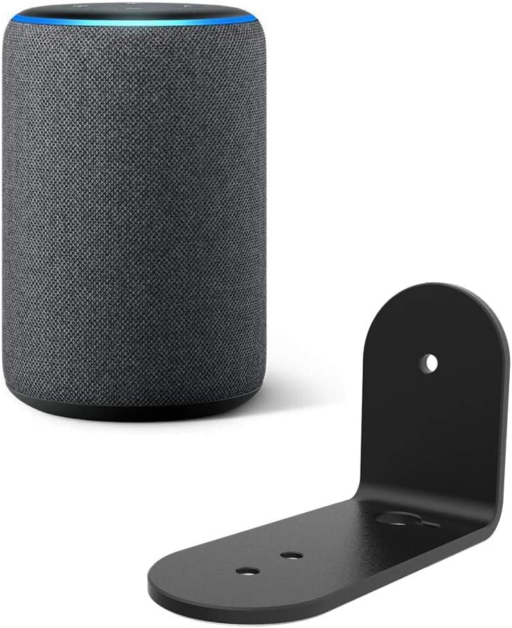 Ech_ooo (3rd Gen) Wall Mount Stand, Only Made and for anazon Alexa Echo 3rd Generation, Black