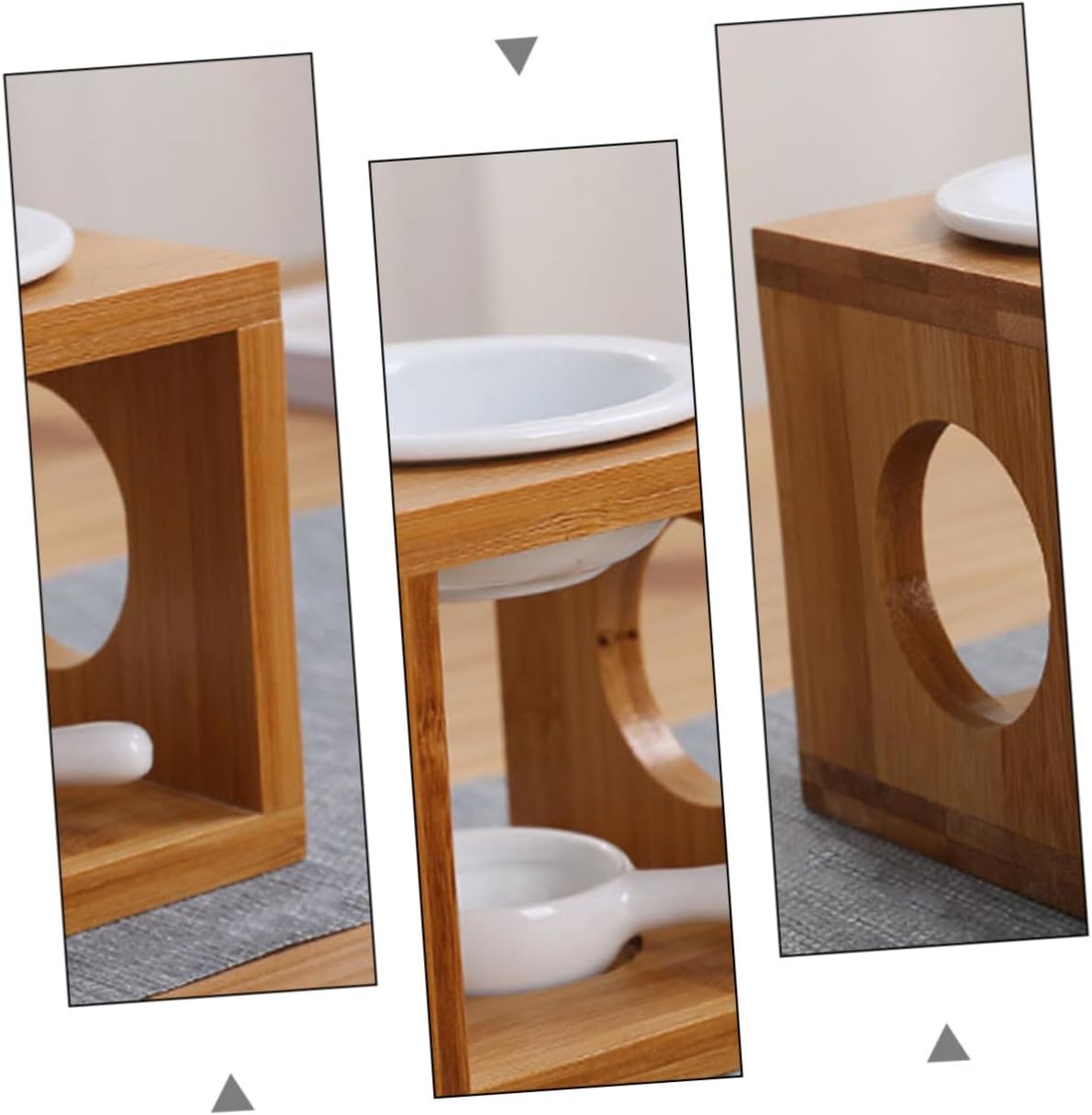 2sets Hanging Incense Burner Aroma Burner Bamboo Essential Oil Tealight Oil Aromatherapy Furnace