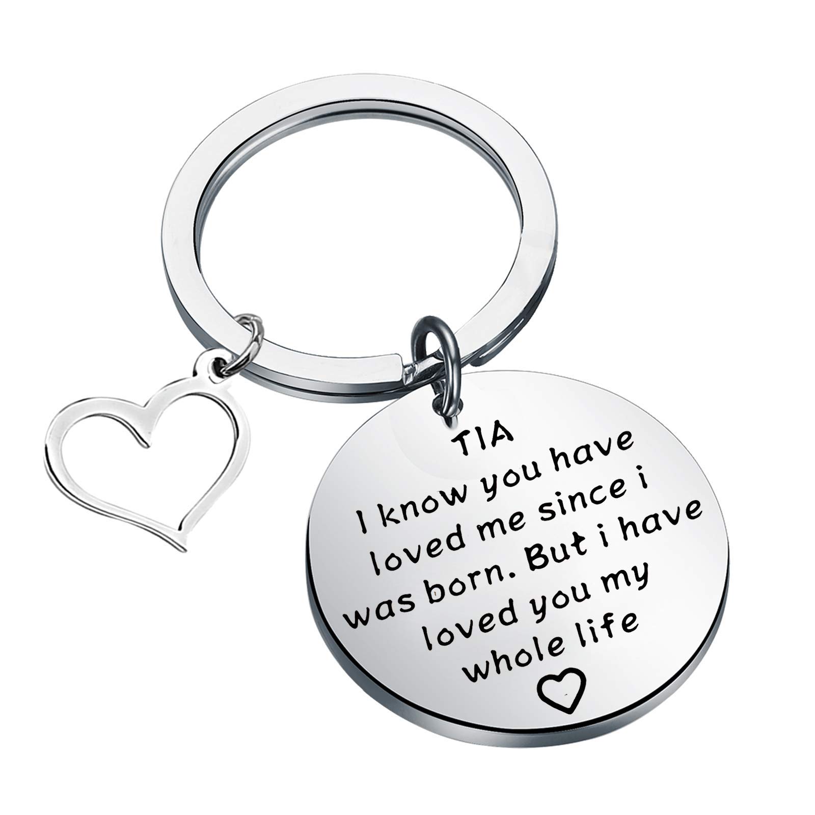 Tia Keychain Auntie Gift Tia Birthday Gift Tia Gifts from Niece Nephew Gift for Tia