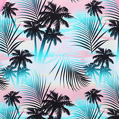 Image of Girls Two Piece Swimsuit Floral UPF 50+ Rash Guard Set Kids Beach Swimwear
