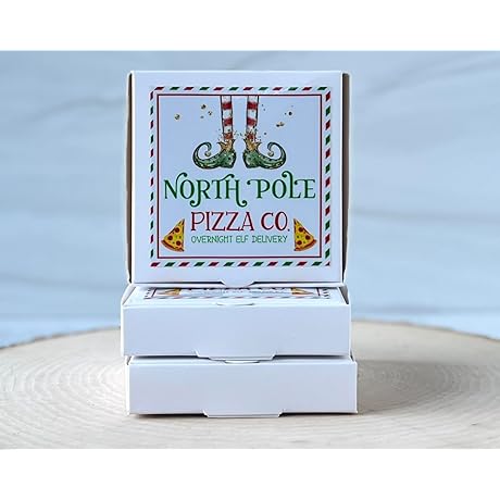 Pizza Box Christmas Gift Card Holders