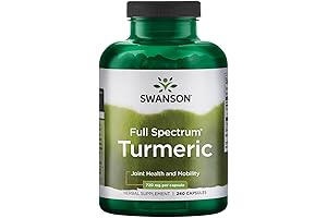 Swanson Turmeric Curcumin with Black Pepper and Ginger, 1330mg, 120 Capsules