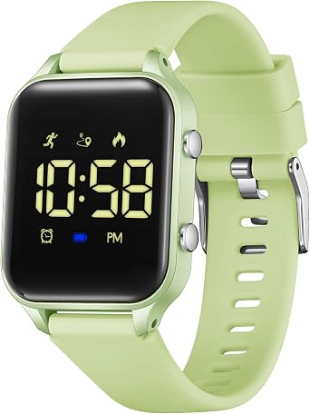 LAVAREDO Kids Digital Watches for Boys Girls,Waterproof Sport Watch with Pedometer Stopwatch Vibration Alarm for Ages 5-13,No App Fitness Tracker Watch for Kids Teens Birthday Gifts