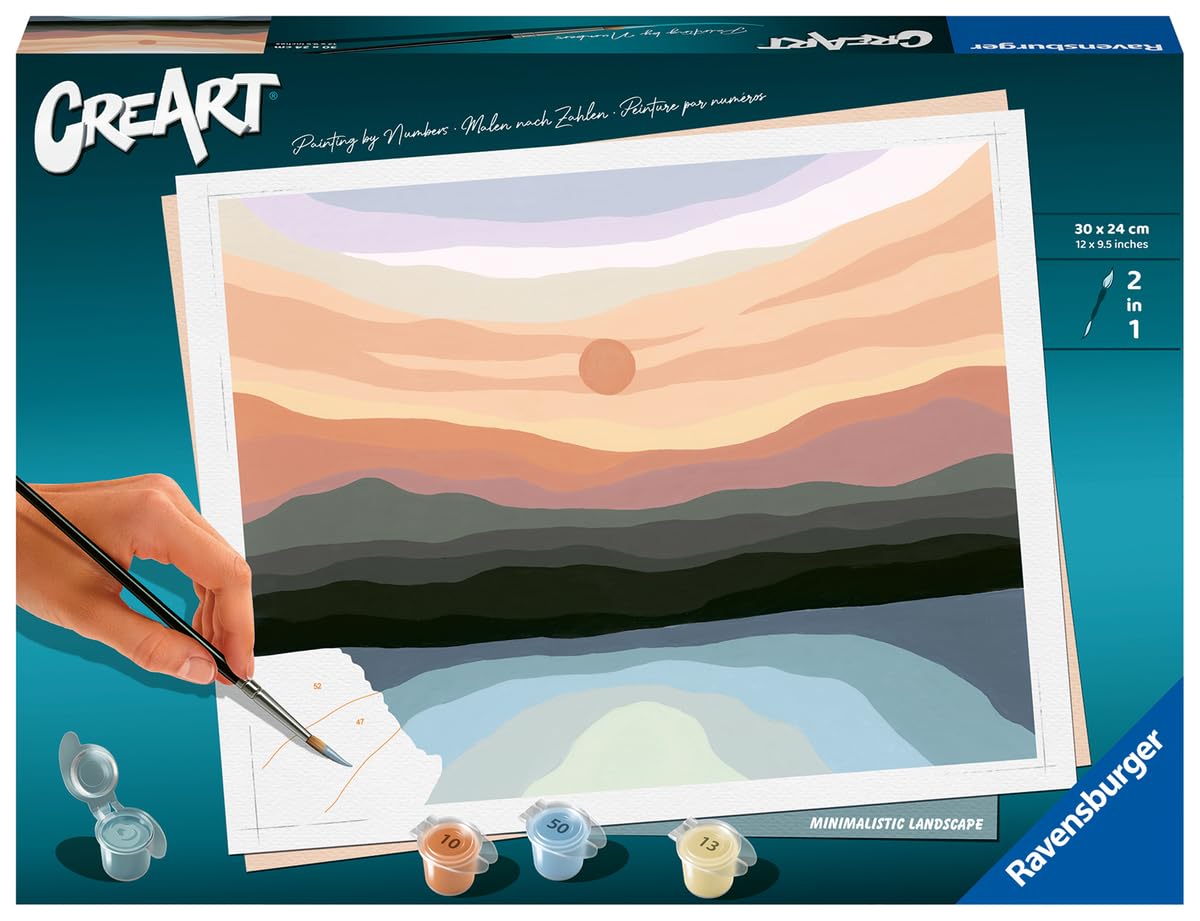 Ravensburger Malen nach Zahlen 23515 - Minimalistic Landscape - ab 12 Jahren