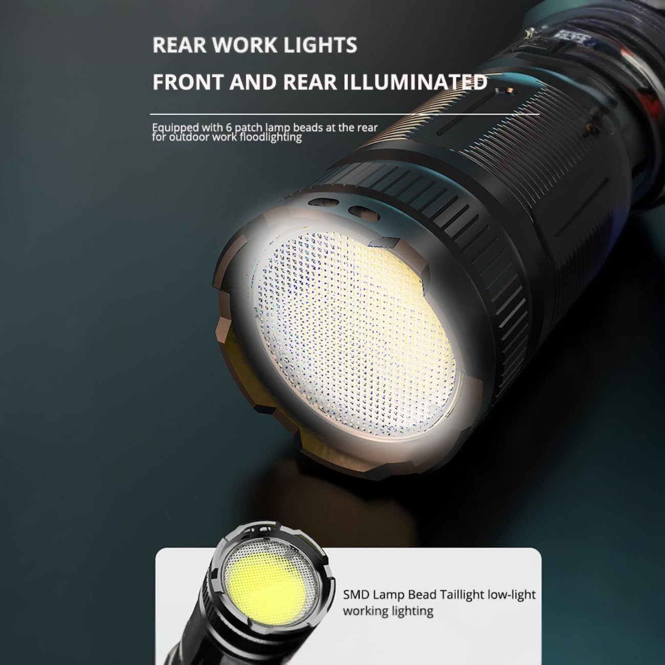 Super jasna latarka 1800 lumenów, ładowana przez USB, 395 nm, lampa UV z magnetyczną podstawą, na kemping, wędrówki, czarna 1211