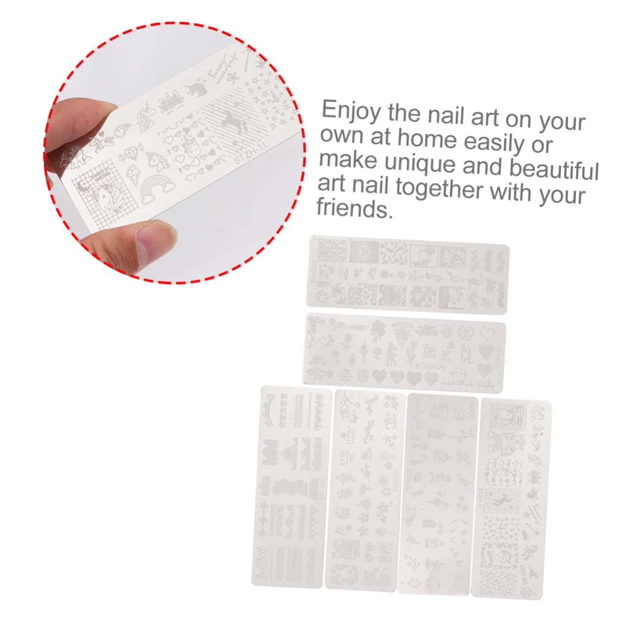minkissy 18pezzi Templatper Decorazione Unghie Acciaio Con Vari Motivi Di Stamping Per Manicure Facile Da Usare Per Ogni Occasione
