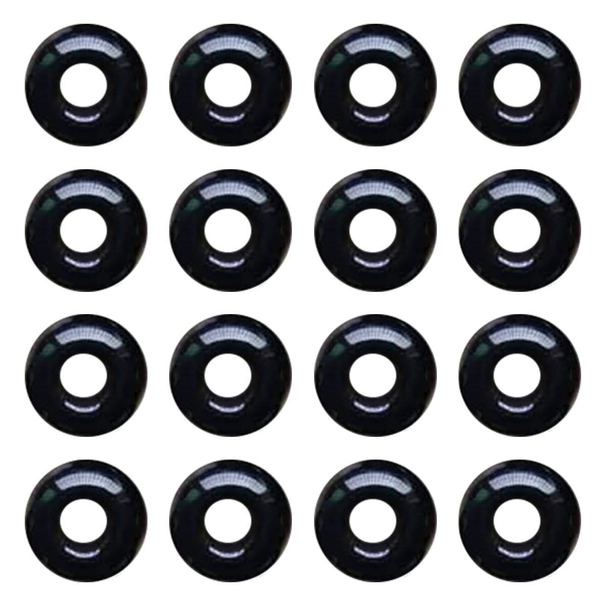 Lot de 50 Perles Rondes en Pierre Naturelle de 0,15 Pouce, Perles d'agate à Gros Trou pour la création de Bijoux (Bracelets et Colliers).