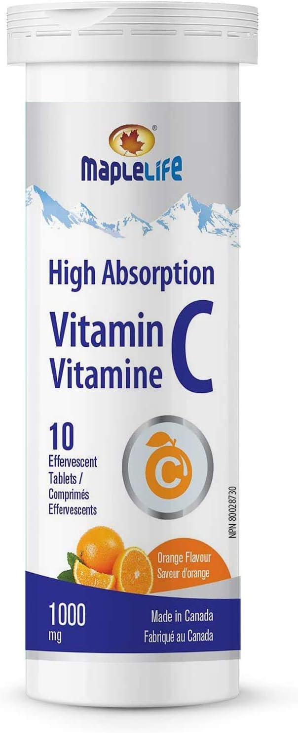 Maplelife Vitamin C Effervescent Tablets (1000mg) - 10 Tablets