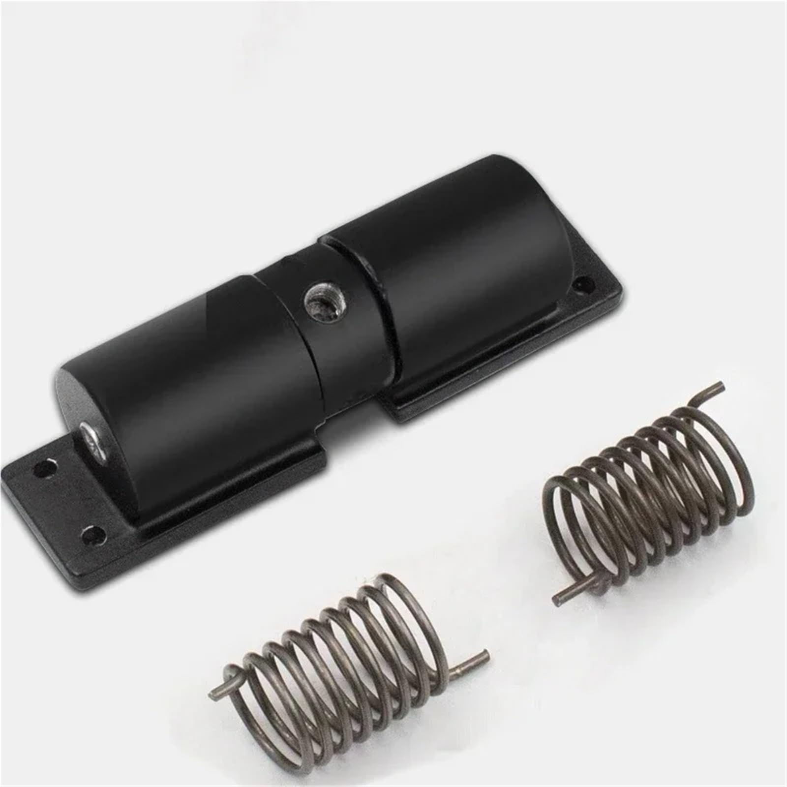 Chiudiporta automatico regolabile da 2 pezzi a molla di sicurezza resistente montato in superficie for chiudiporta nero esterno interno Per Porte(White)