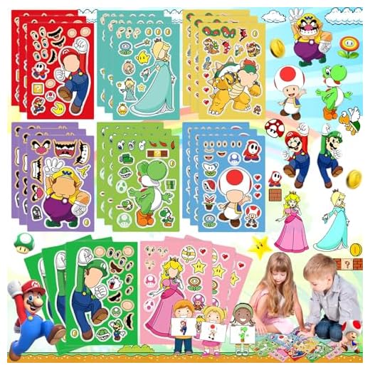 Benaton 24 Piezas De Dibujos Animados, Pegatinas De Rompecabezas De Anime Para La Cara, Divertidas Actividades Para Niños (8 Estilos)