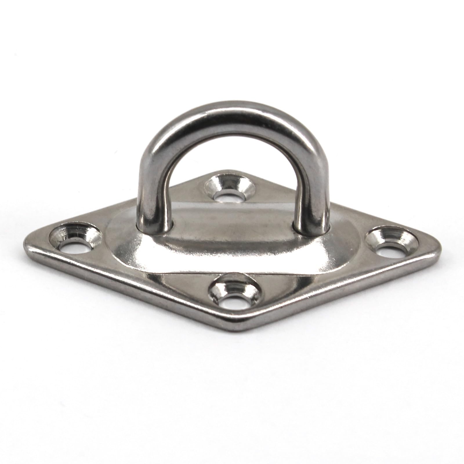 Zerniple (10 Pieces) M5 Suspension Ceiling Hook 304 Stainless Steel Pad Eye Plate U Hooks Wall Hook Staple Rings Hooks Hardware - Image 2