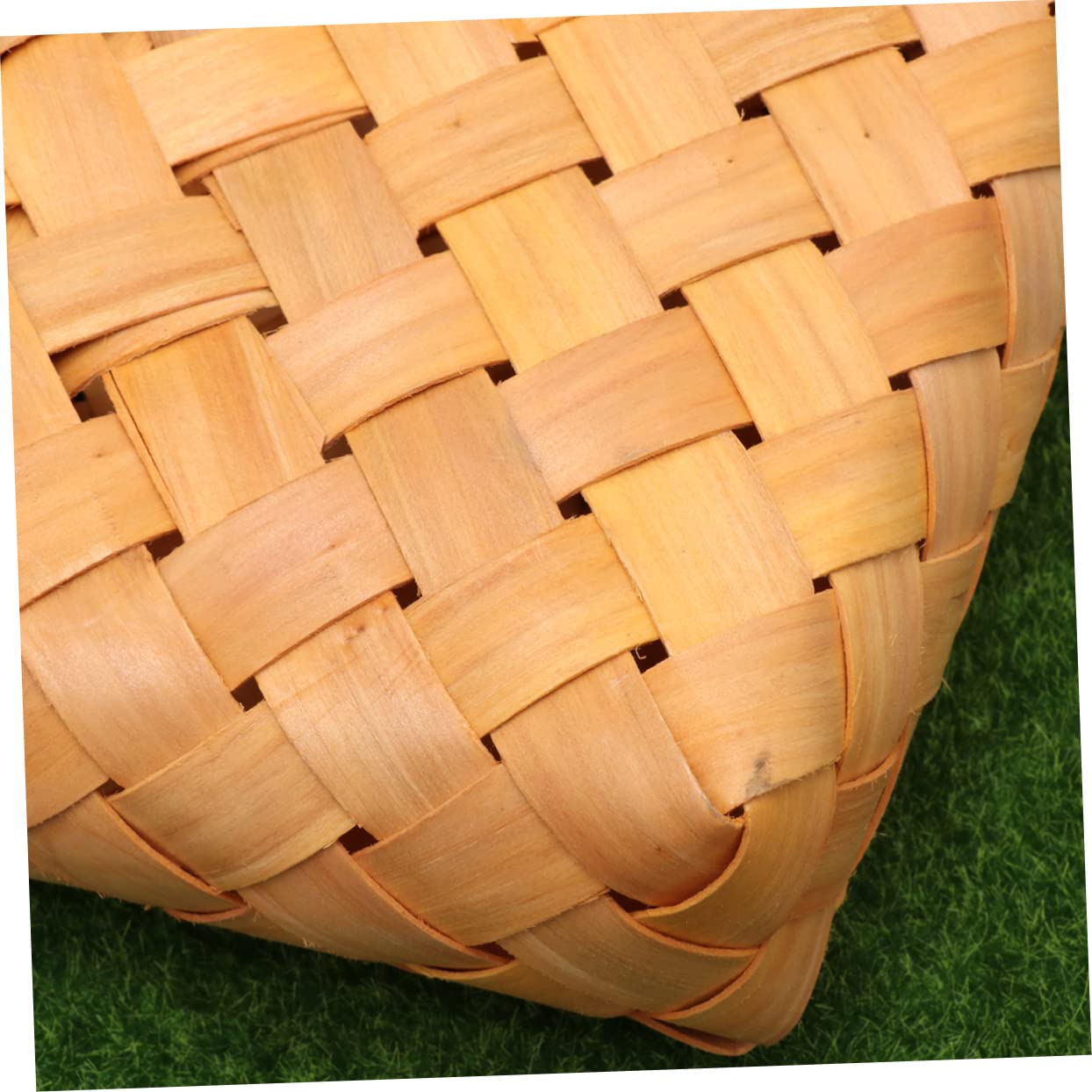 Cabilock 3pezzi Cesta Legno Intrecciata Per Biancheria e Oggetti Vari Portaoggetti Decorativo Per Casa Per Giocattoli Libri e Accessori