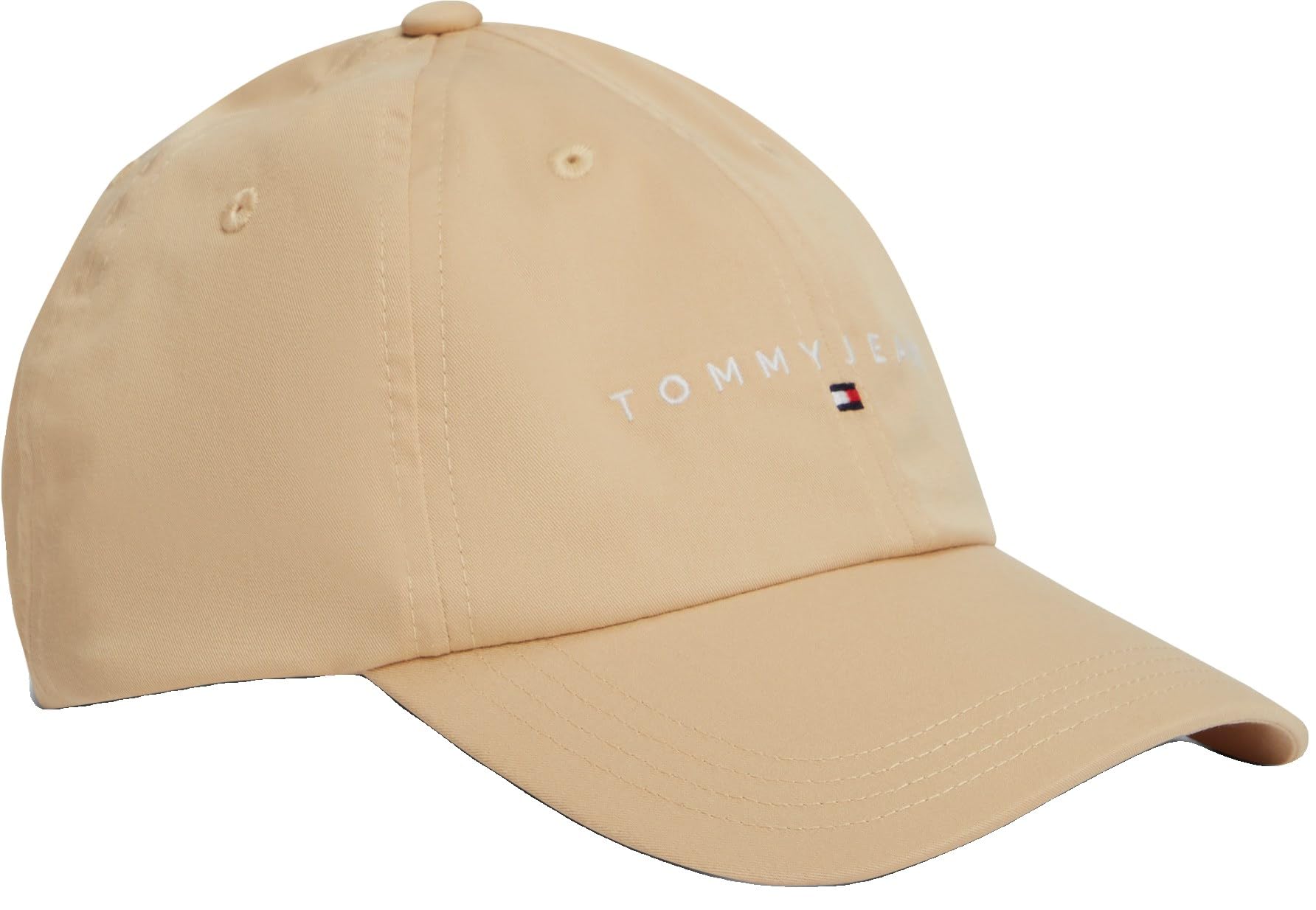 Tommy Jeans Men's Beige (Trench) Tjm Linear Logo Cap Am0am14198 Cap, Beige, One Size