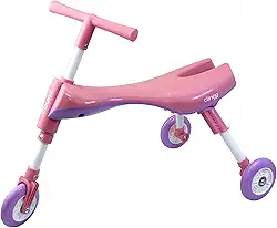 Triciclo Infantil Dobrável Leve e Compacto - Clingo - Rosa