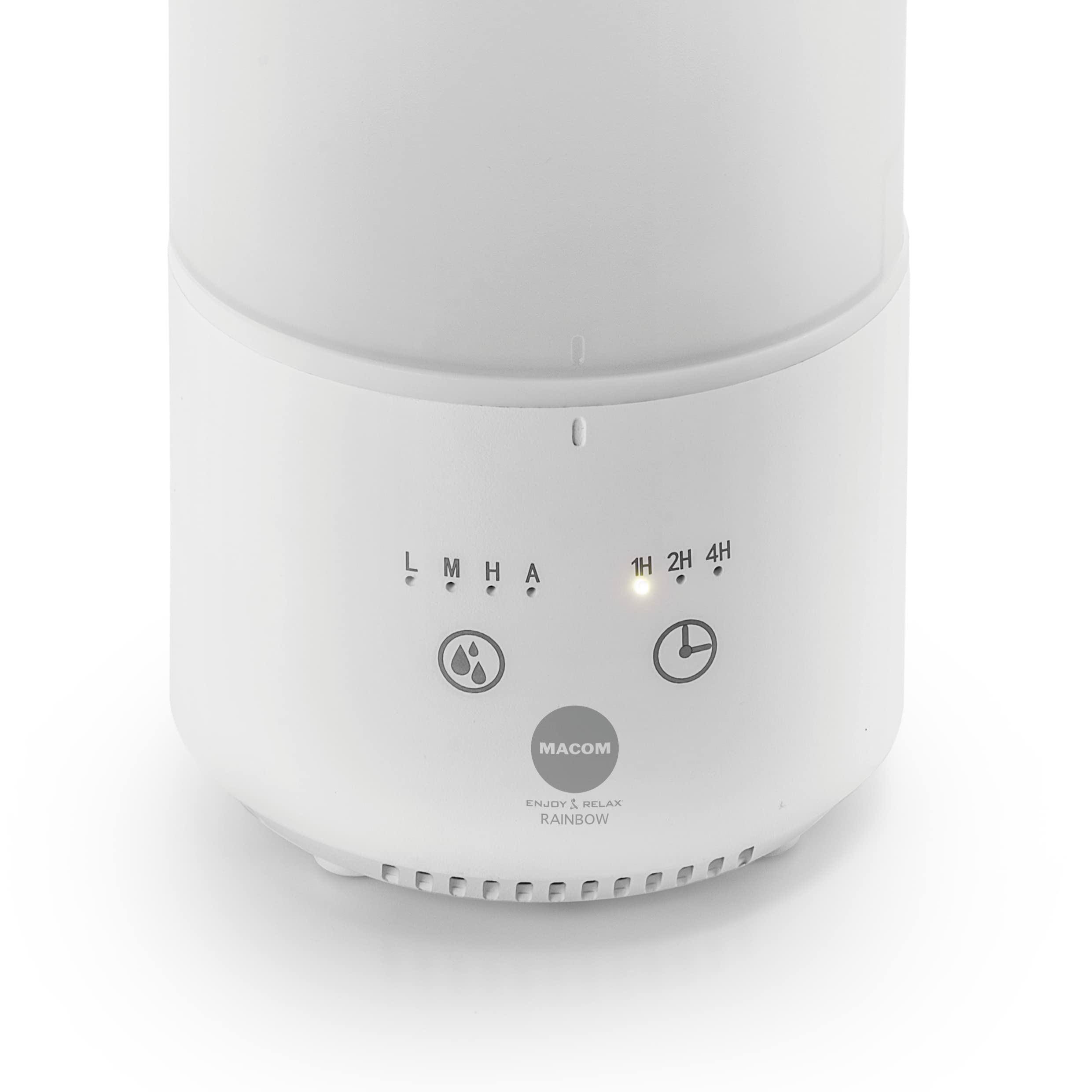 MACOM Umidificatore a ultrasuoni con diffusore aromi, Enjoy & Relax 883 RAINBOW