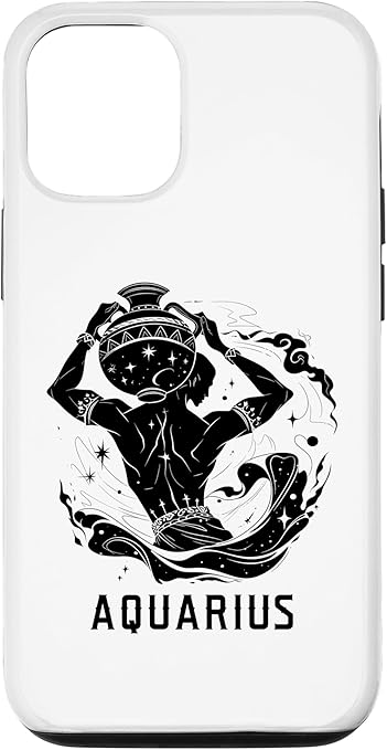 iPhone 13 Aquarius Astrology Zodiac Sign Whimsical Astrological Symbol Case